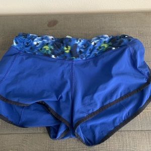 Lululemon Blue Speed Up Shorts